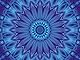 CALVENDO Puzzle Mandala Blaue Wasserblume 1000 Teile Lege-Größe 64 x 48 cm Foto-Puzzle Bild von Christine Bässler