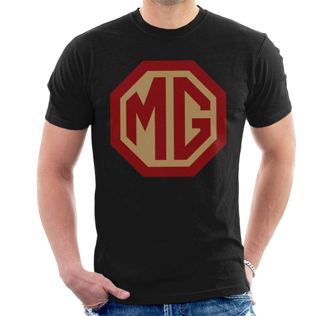 MG Red and Gold Logo British Motor Heritage Men's T-Shirt
