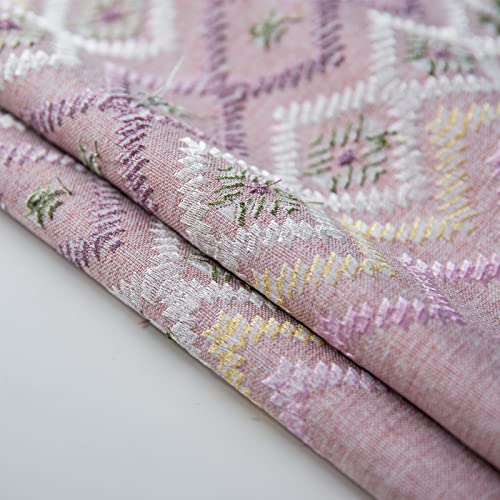 Nappe rectangulaire rose résistante à la chaleur et aux taches de repas de famille