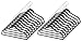 Whitmor Spacemaker Plastic Suit Hangers Set of 20 Black