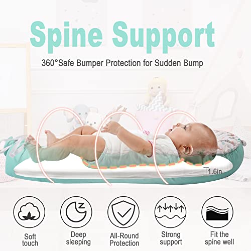 Image of Viviland Baby Lounger Snuggle Me Lounger Fits 0-24 Months Newborn Infant Babies, Dinosaur