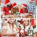 Qunclay 4 Pcs Christmas Picture Frame 4 x 6 Inch Christmas Photo Frame Santa Snowman Elf Deer Wood Photo Holders Wall Hanging Tabletop Picture Display for Xmas Family Gifts Home Party Decorations