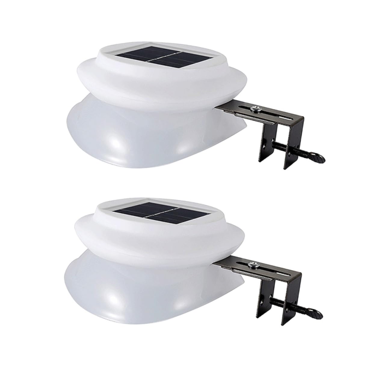 FUNOMOCYA Solar Fence Lights for Outside 2 Pack Led Yard Lights Easy to Install Waterproof
