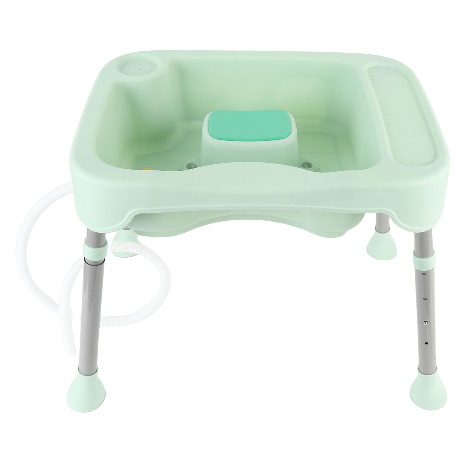 Fdit Lavabo para champú Cómoda Estación de Lavado de Cabello Acostada con Soporte para el Cuello Extraíble para Uso Doméstico, Material Plástico Fácil de Limpiar, Aplicable para Diversas Necesidades