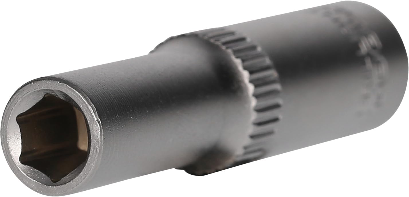 BRILLIANT TOOLS BT020952 1/4 Inch Socket Spanner Insert, Long, 50 mm, 6 mm [Powered by KS Tools]