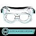 Yunsailing 15 Pack Protective Safety Goggles Lab Over Glasses Clear Anti Fog Eye Protection Goggles for Men Women (Clear Green,Black)