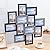 Marsui 4x6 Collage Picture Frames Set, 12 Pack Multi Family Photo Frames for Wall Decor for Farmhouse Living Room Office Hanging Display Decor