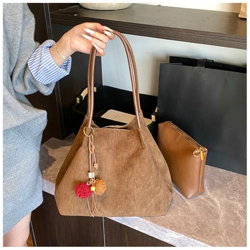 2 Pcs Slouchy Suede Hobo Bags Women Cute Crescent Crossbody Purses Underarm Shoulder Bag Trendy Satchels Tote Handbag 20252