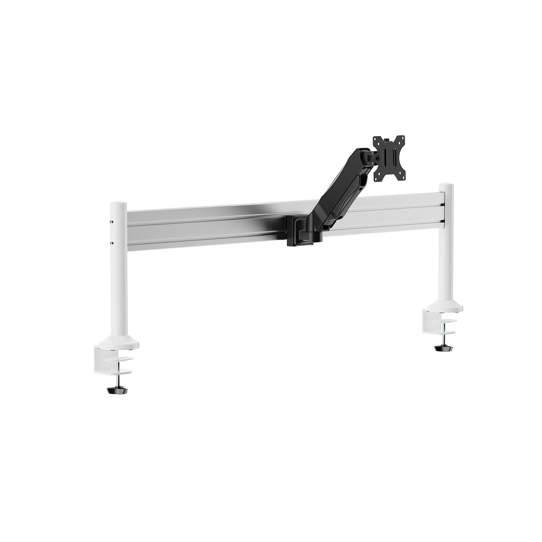 KIMEX Kit Rail de Fixation Slatwall + 2 Pieds de Table + Support PC