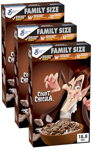 General Mills Count Chocula Breakfast Cereal, 18.8 oz Box (Pack of 3)