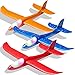 3 Pack Foam Airplane Toys,LED Foam Glider Planes,17.5