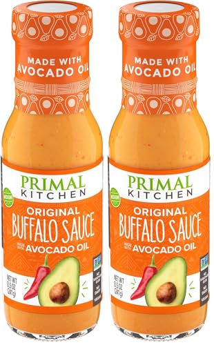 Primal Kitchen No Dairy Buffalo Sauce, 8.5 OZ (Pack of 2)