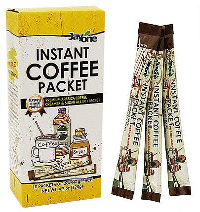 Jayone Instant Coffee 1 BOX -10 packets (Coffee, Creamer, and sugar all in 1 packet)