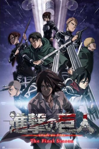 Grupo Erik - Póster de Attack On Titan - milionaria - Talla: 91 x 61.5 cm - Papel enrollado y posters de vida.
