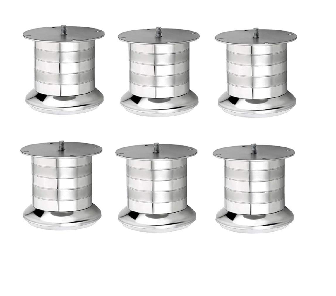 SANJARI 4 Inch Stainless Steel Unique Premium Round Design Two-Tone Finish Model Sofa Leg (65 MM) Pack of 6 (B08Q4BNTBC) Amazon Price History, Amazon Price Tracker