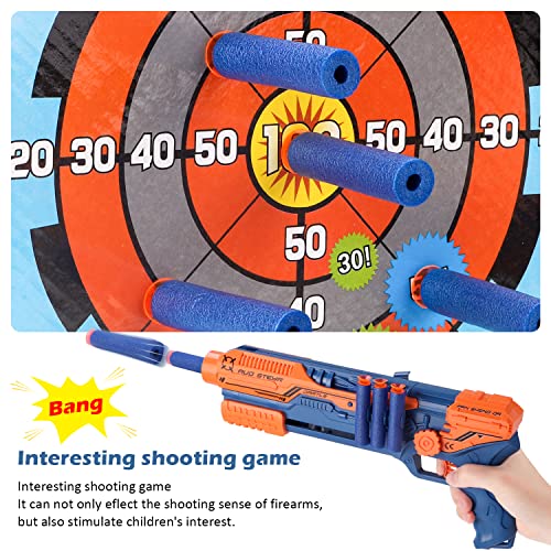 image for REMOKING 5 IN 1 Shooting Game for Kids, LED Light Airplane with Launch
