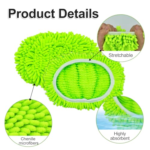 Image of Reusable Mop Pads for Swiffer, 4-Pack Microfiber Washable Reusable Mop Duster Pads for Swiffer Sweeper Mop, Wet Dry Sweeping Mop Pad for Swiffer Sweeper Mop