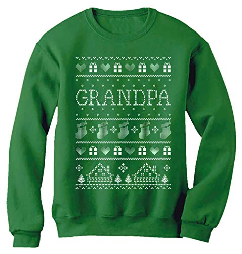 Tstars Funny Grandpa Ugly Christmas Sweater Xmas Gift for Papa Sweatshirt
