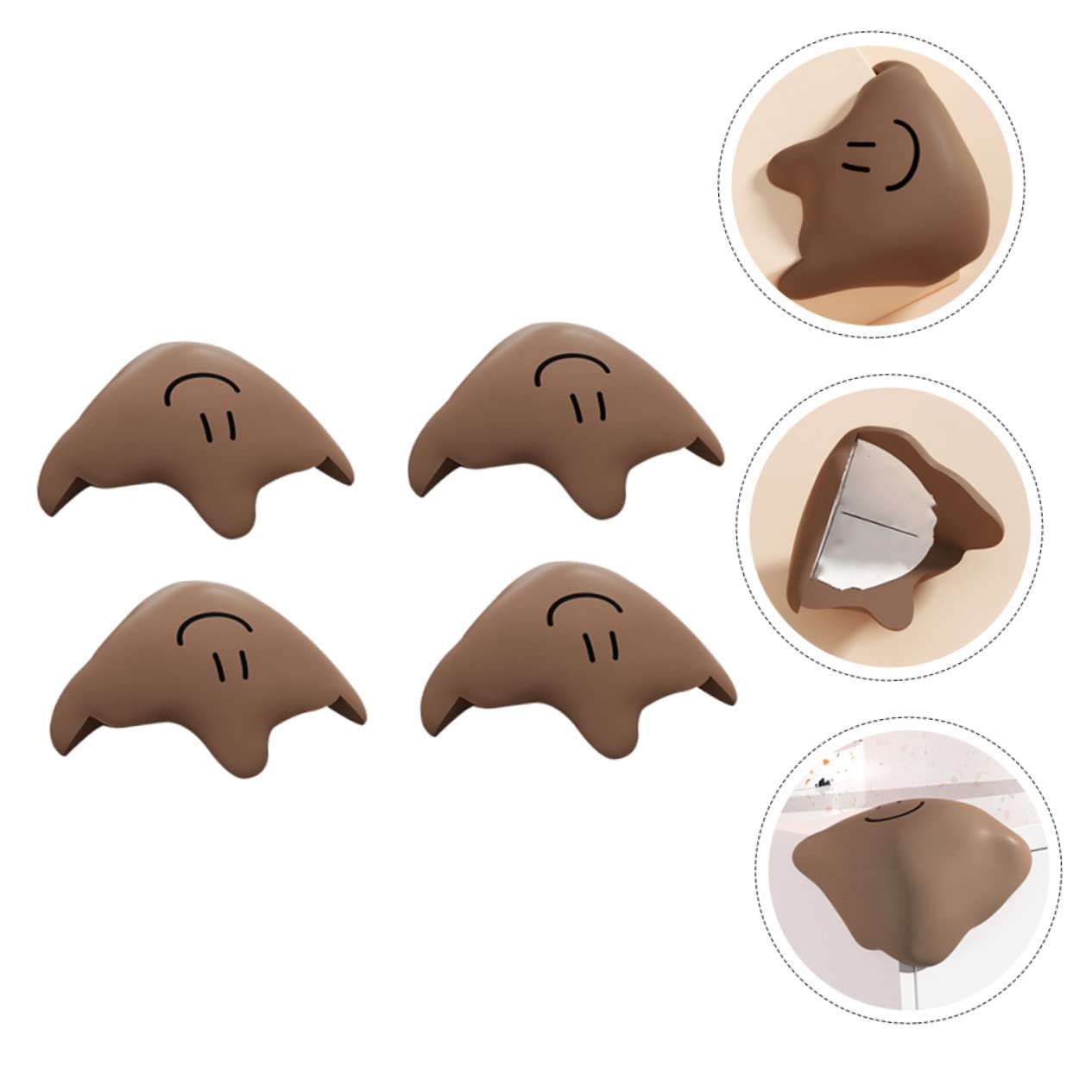 Toyvian Café 20 Piezas Protector De Esquina De Mesa Esquina De Silicona Protector De Esquinas Bebe Cojín De La Esquina De La Mesa Proteccion Esquina De Muebles Gel De Sílice Bebé