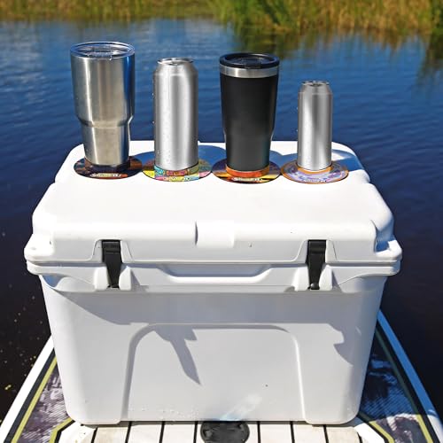 Image of L'il Sucker Suction Rings Suction Cup Holder Anti-Spill Can Drink Holder for Boats, Trucks, ATVs, Home & Outdoors - Prevent Spills with Our Non Slip Cup Coaster - National Parks Pack of 2