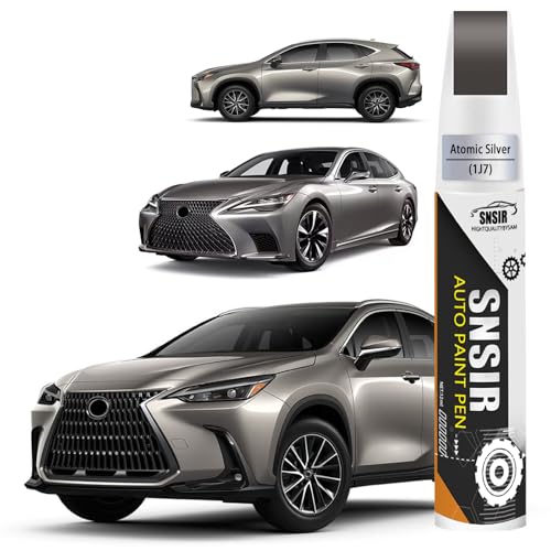 Car Touch up Paint(1J7 Atomic Silver) Compatible with Lexus, Car Paint Pen Scratch Repair Two-In-One Touch Up Paint, Premium Car Scratch Remover for Deep Scratches