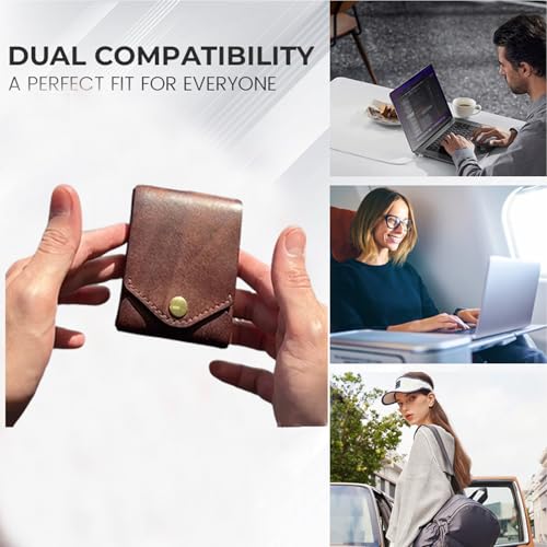 Vintage Handmade Leather Wallet, Men's Multifunctional Slim Wallet, Slim Minimalist Style with Pen Slot (2)3