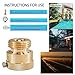 Xiny Tool 2 Pack Faucet Vacuum Breaker, 3/4 Inch Solid Brass Hose Bib Backflow Preventer for Garden Spigot RV