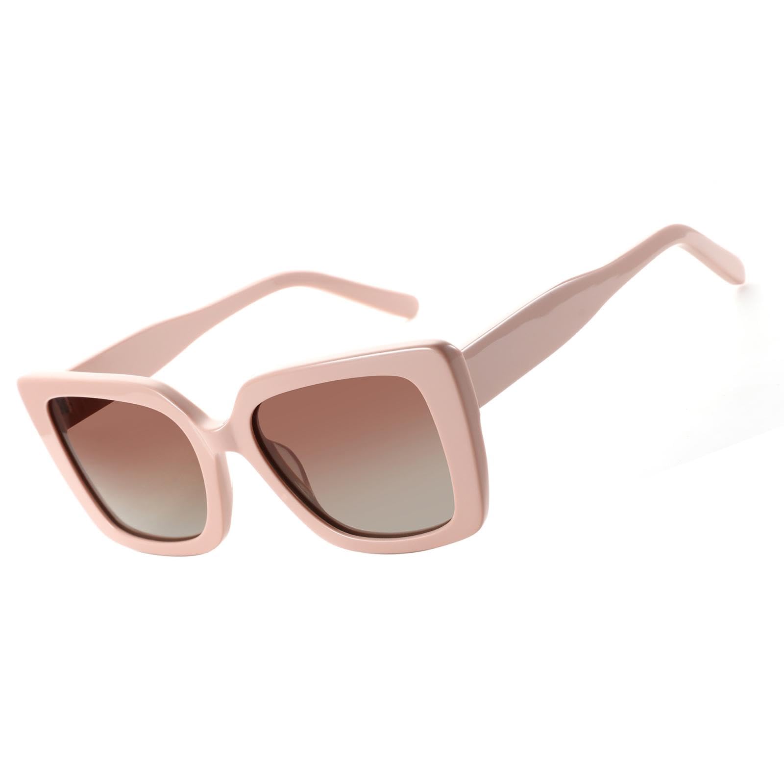 Occhiali da sole con protezione UV400 | Montatura spessa ultraleggera | per donna e uomo | Lenti color caramella per sport all'aria aperta e guida