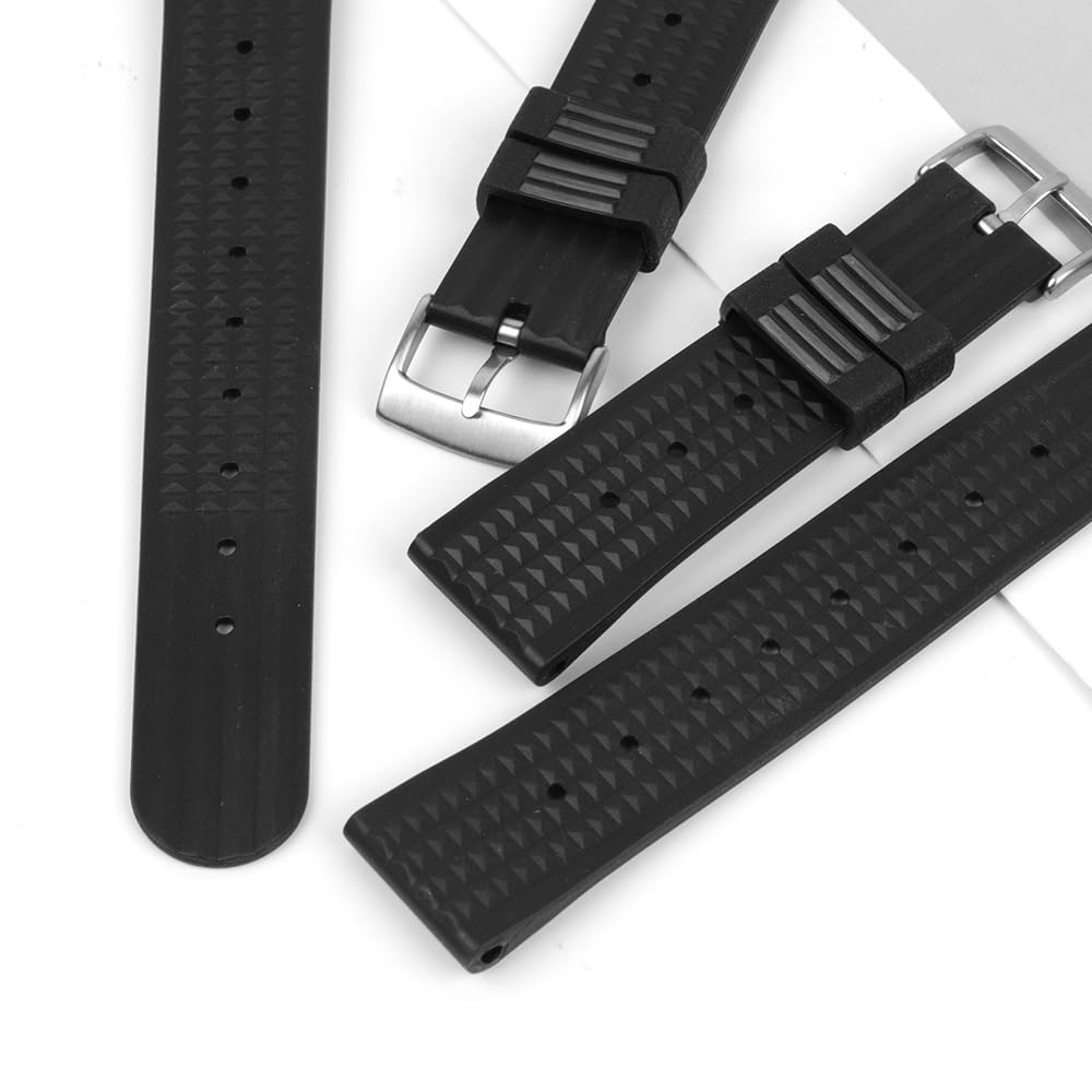 Silikonowy pasek do zegarka, opaska 18 mm 20 22 pasek Sportowy pasek do nurkowania Wodoodporny pasek na nadgarstek