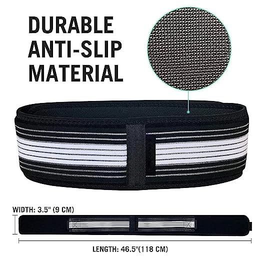 Miniatura 6 de Sacroilíaco SI Cinturón de cadera para articulaciones de espalda baja para hombres y mujeres, soporte de cadera para dolor de cadera, cinturón