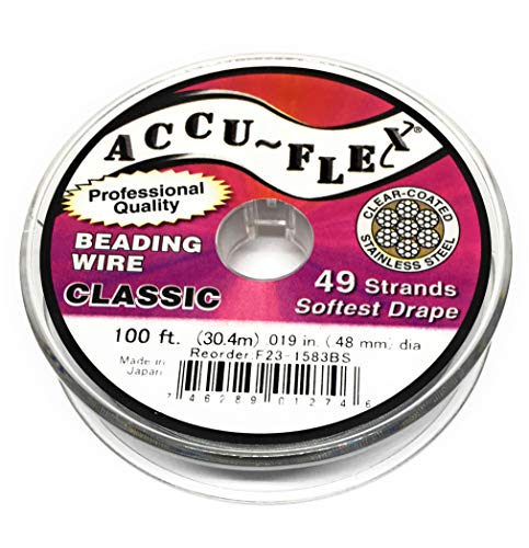 Accu-Flex Beading Wire .019 Inch 49 Strand 100 Feet