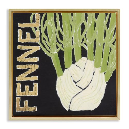 Stupell Industries 'Fennel Root Vegetable'| Floating Frame Canvas Art