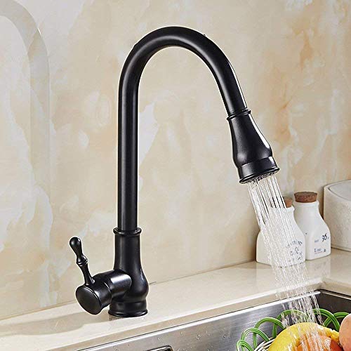 Mitigeur de cuisine extensible argent avec douchette et rotation 360 - 3