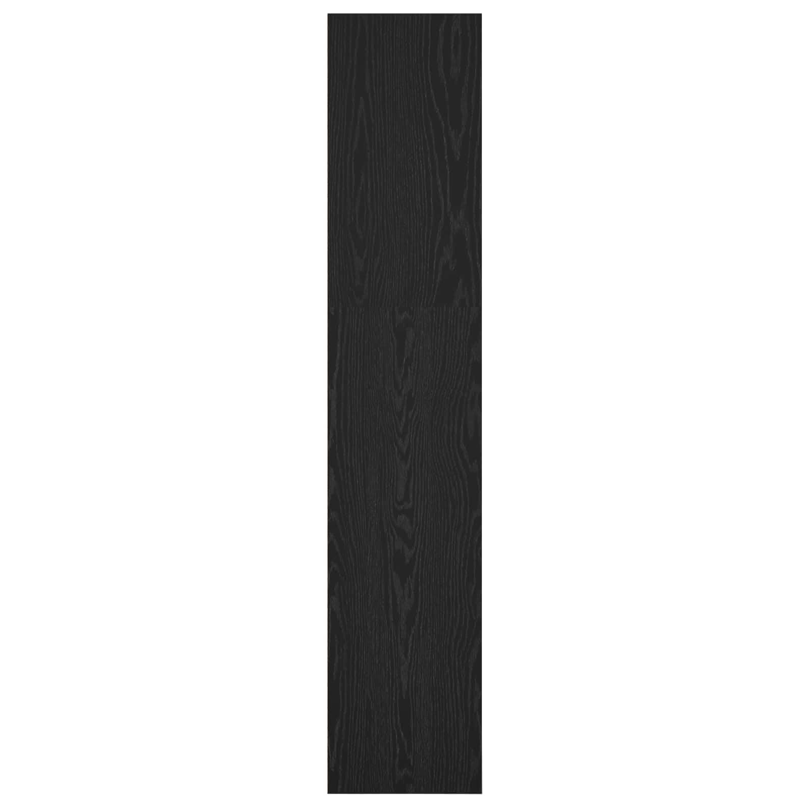 Bücherregal Schwarz Eichen-Optik Holzwerkstoff 40 x 30 x 152 cm Standregal mit 4 Regalböden und Stauraum, vielseitiges Regalsystem für Wohnzimmer Schlafzimmer Büro Ablage und Deko
