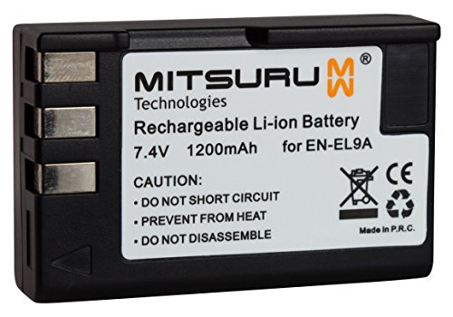 ® Mitsuru-Batería de repuesto para Nikon EN-EL9 EN-EL9a ENEL9a compatible para Nikon D40 D60, D3000, D5000