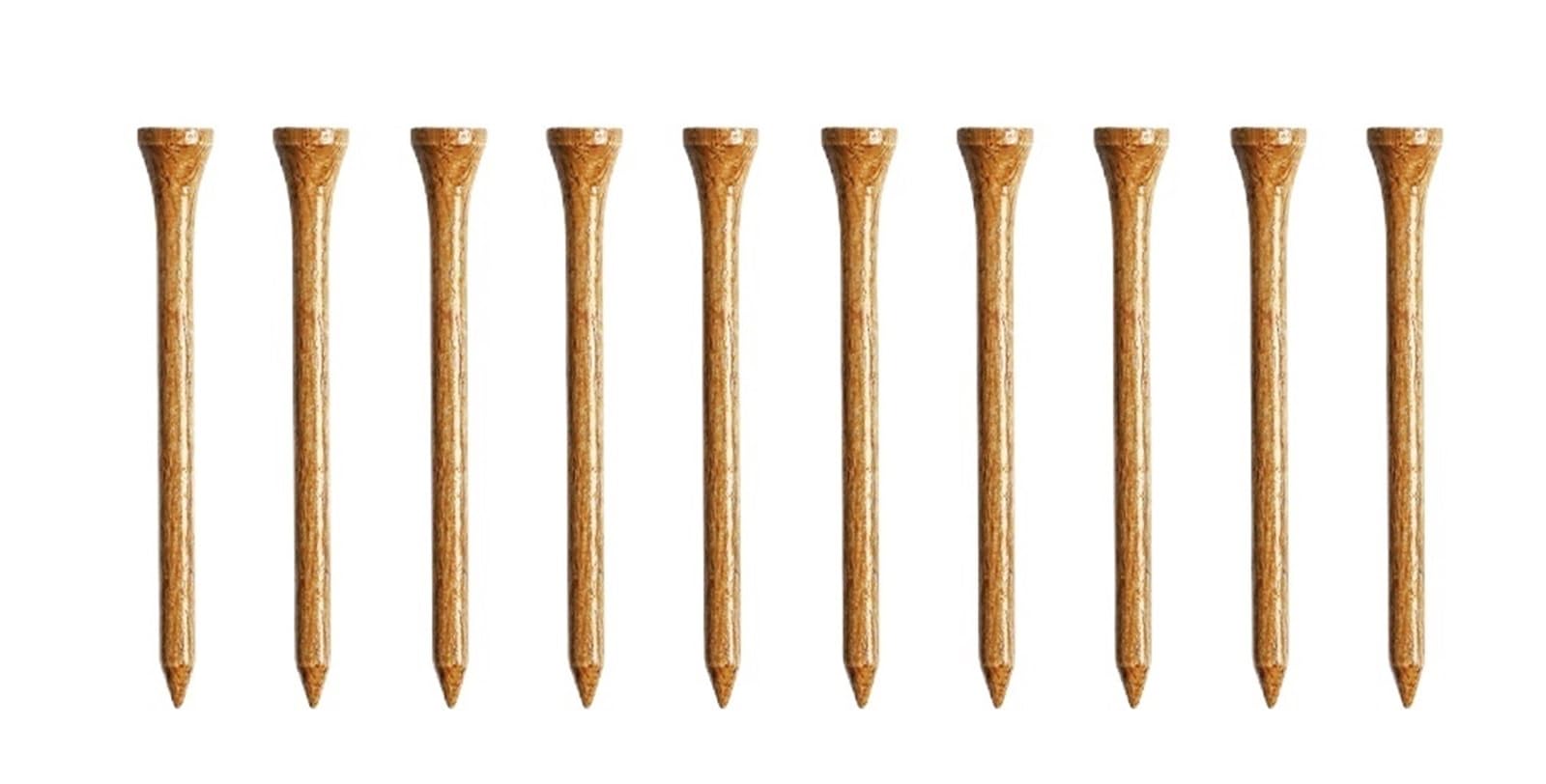 Golf tees Golf-Tees aus Holz for Herren – 2 3/4 und 3 1/4 Zoll, Westernbirke, 250er-Packung | Reduziert Reibung, stabile Basis für Driving Range Matten Golfsitze