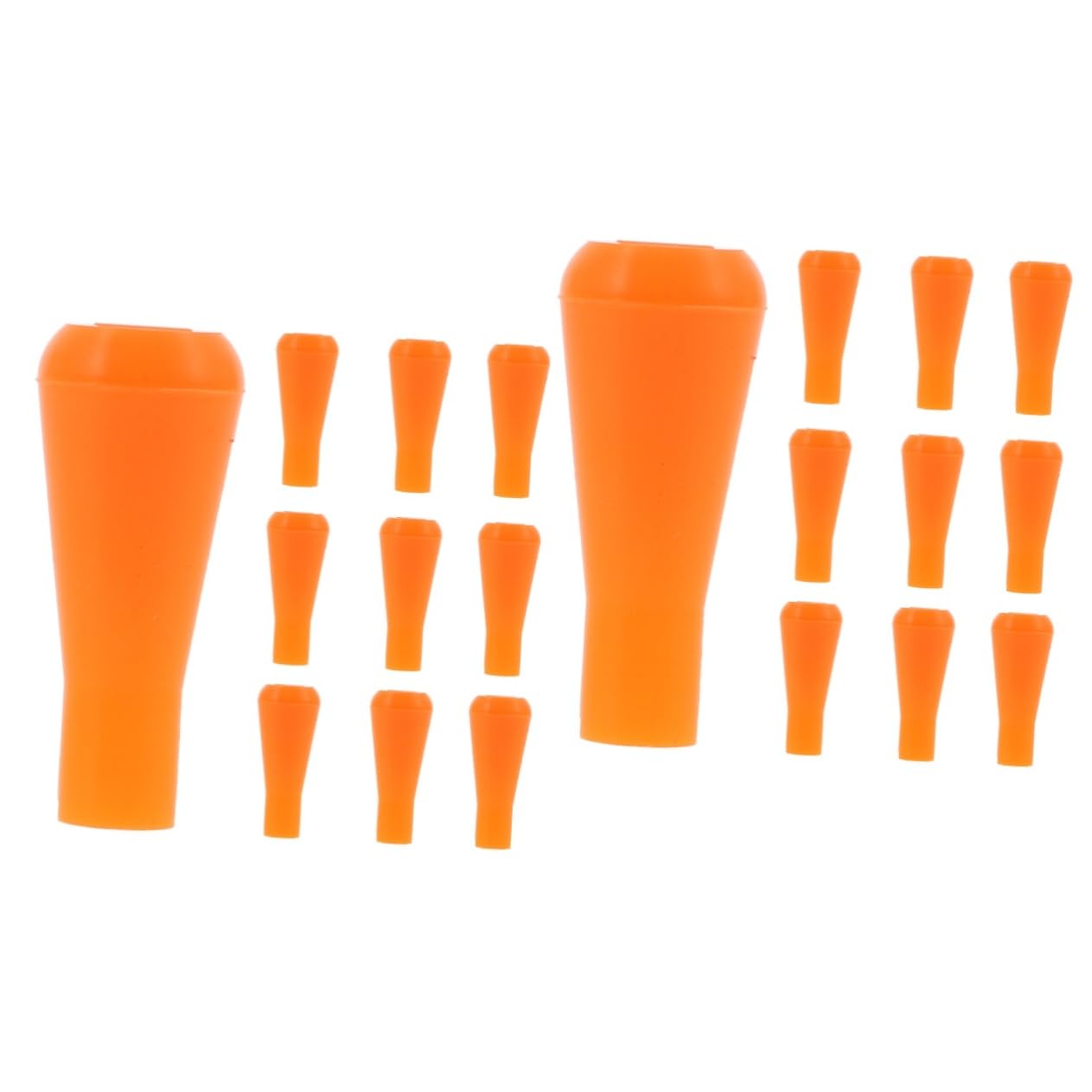 balacoo 2sets Arrowheads Replacement Arrows Lightweight Rubber Tip Safe for Target Practice 10pcs*2