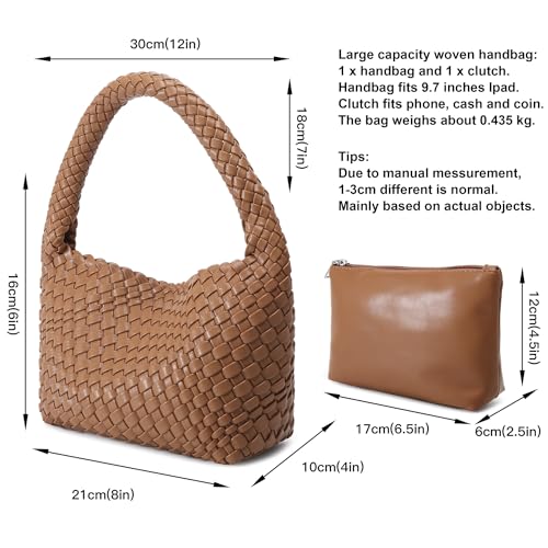 Image of Shoulder Hobo Bags for Women,Summer Beach and Travel Mini Cute Tote Bag,Soft Vegan Leather Underarm Purse for Daily | Soft Underarm Bags