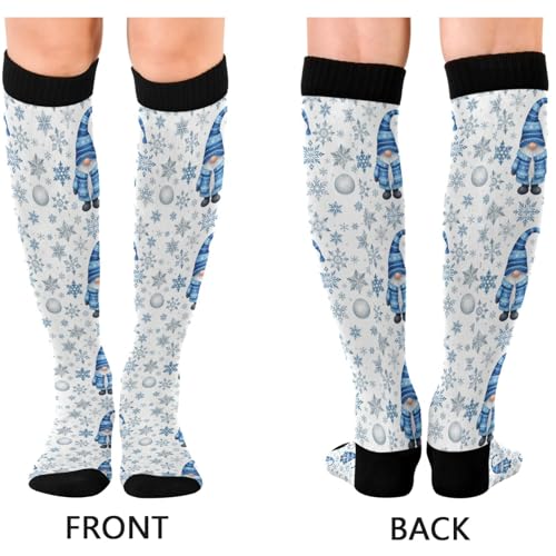 Image of Pigsaly Womens Compression Socks Yellow Stars Funny Brown Capybara Knee High Socks Athletic Tube Sock Outdoor Sport Socks
