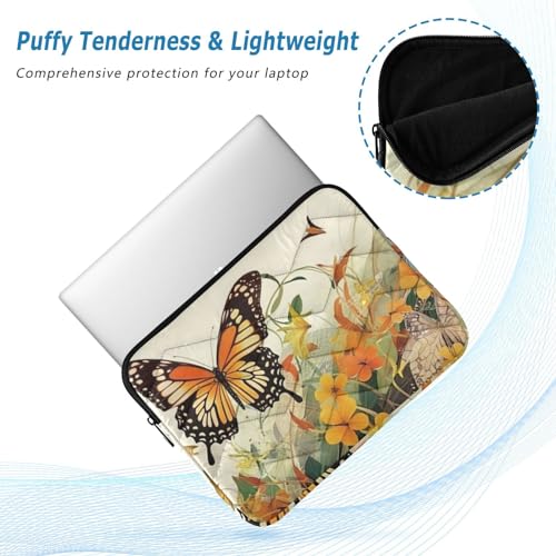Funda para portátil amarilla con flor para notebooks 13-14 pulgadas miniatura 5