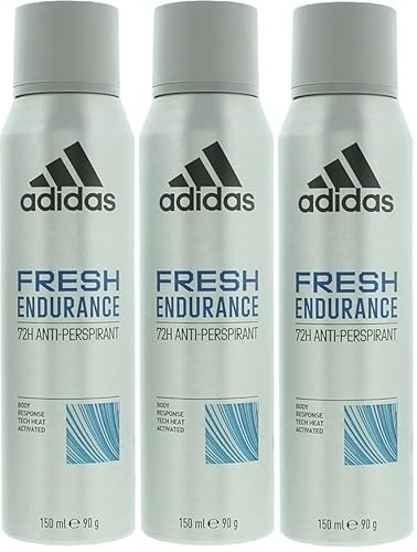 3 x Adidas 72 hrs Antiperspirant Spray 150ml - Fresh Endurance