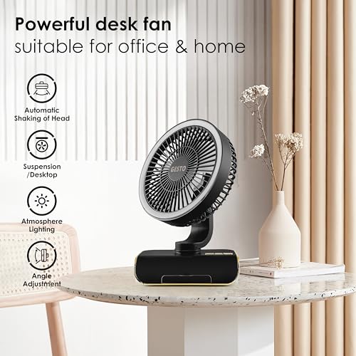 Gesto 8 Inch High Speed Rechargeable Table Fan for Home - Image 7