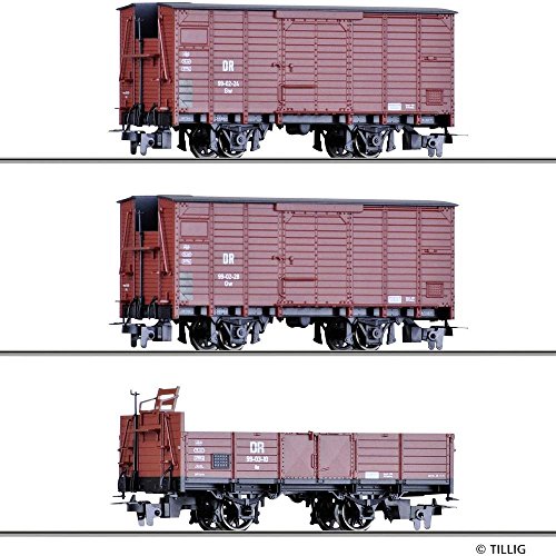 Preisvergleich Produktbild Tillig H0m Güterwagenset DR III