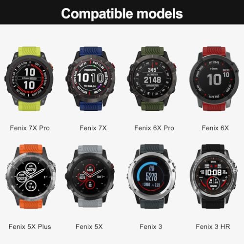 MYSNBKN Watch Strap for Fenix 8 51mm/Fenix 7X Pro/Fenix 7X/Fenix 6X Pro/Fenix 6X/Fenix 5X/Fenix 5X Plus/Fenix 3/Fenix 3 HR - Image 4