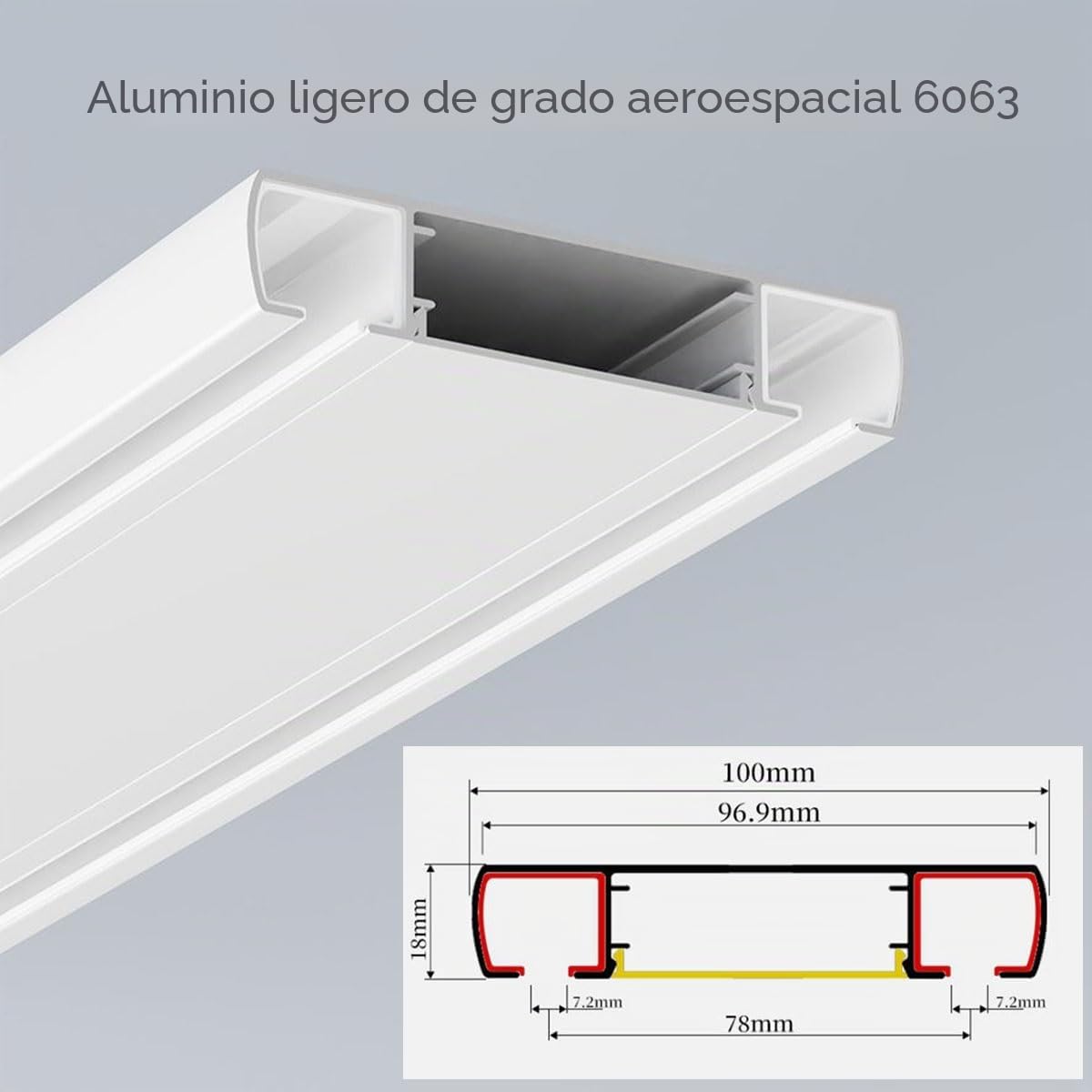 Riel de cortina doble, kit de riel de techo silencioso y resistente para sala de estar y baño, solución versátil y oculta para cortinas