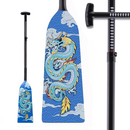 IDBF Approvato Fibra di Carbonio Entrambe Grafiche Alluminio Morsetto Regolabile Dragon Boat Paddle