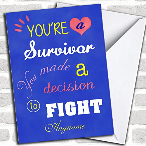 Cancer Support Greeting Card - "No One Should Have To Battle Cancer" Designer Card