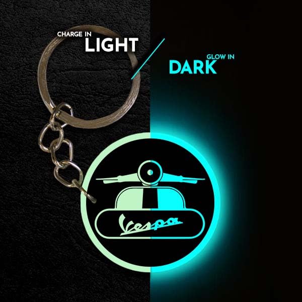 Image of Mi Glow Store | Glow in the Dark Keychain | Bike Logo