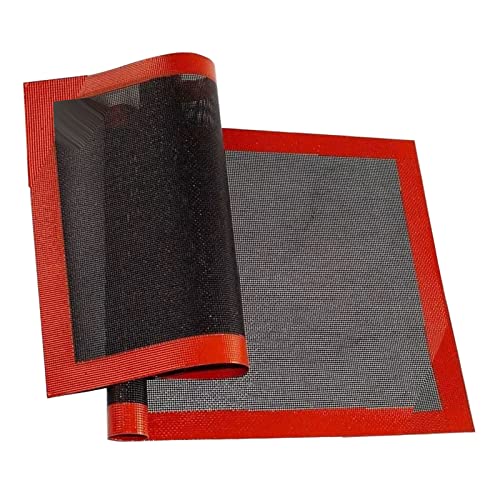 TOWEBOORY Tappetino da Forno in Silicone, 2 Pezzi Tappetino Microforato per Forno Tappetino da Forno Microforato Tappetino da Forno per Macarons Tappetino da Forno Antiaderente (40x30cm)