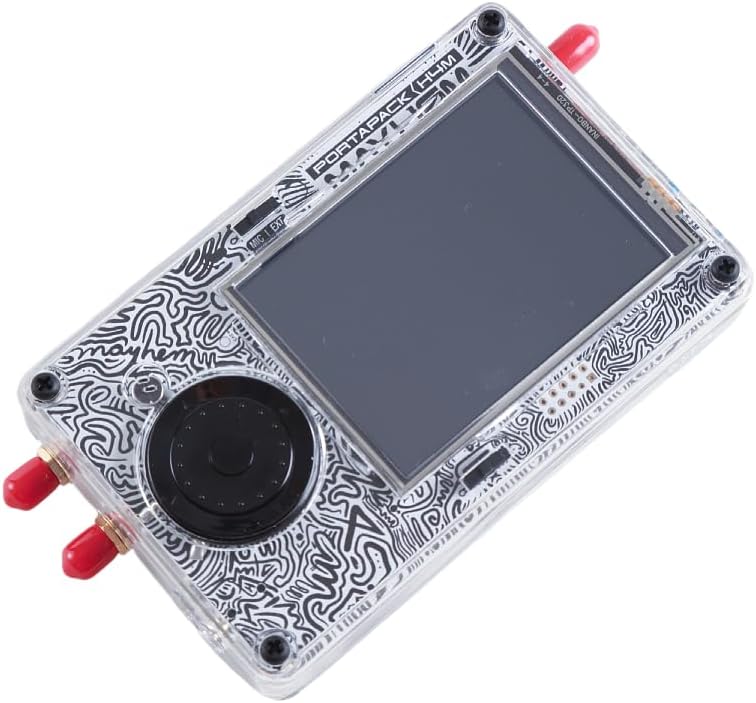 Angled view of the Portapack H4M+ showing top and side ports